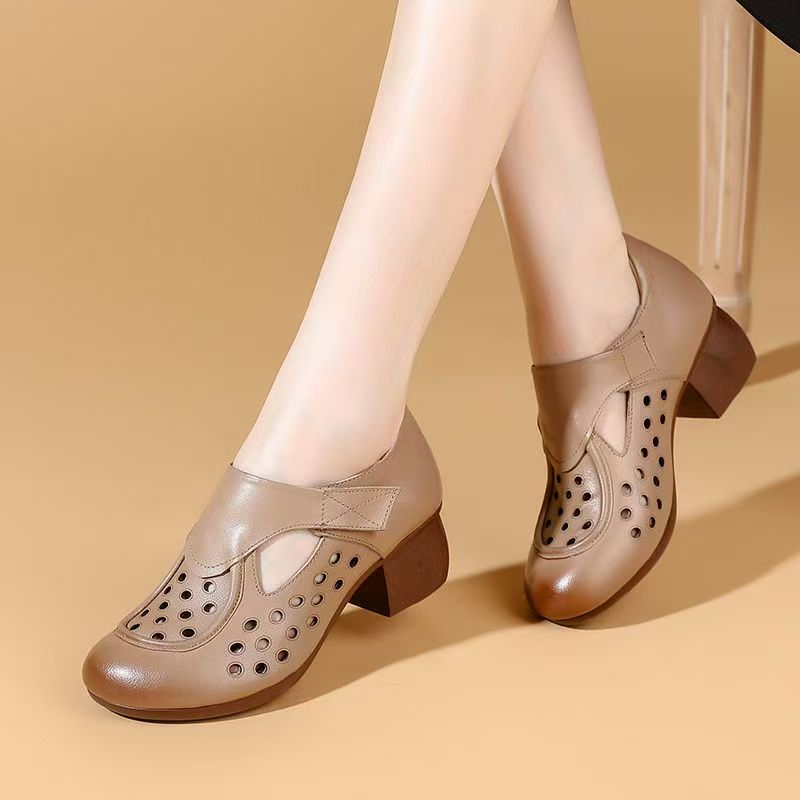 Women's Summer New Leather Hol - Casual Sandal Leather のレビューと価格