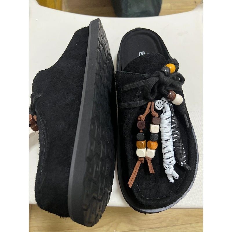 Women Men Clogs Cow Suede Leat - Flip Flop Leather Men のレビューと価格