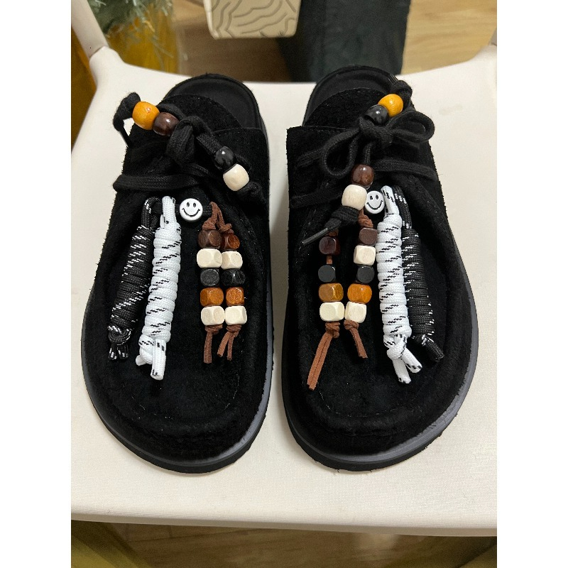 Women Men Clogs Cow Suede Leat - Flip Flop Leather Men のレビューと価格