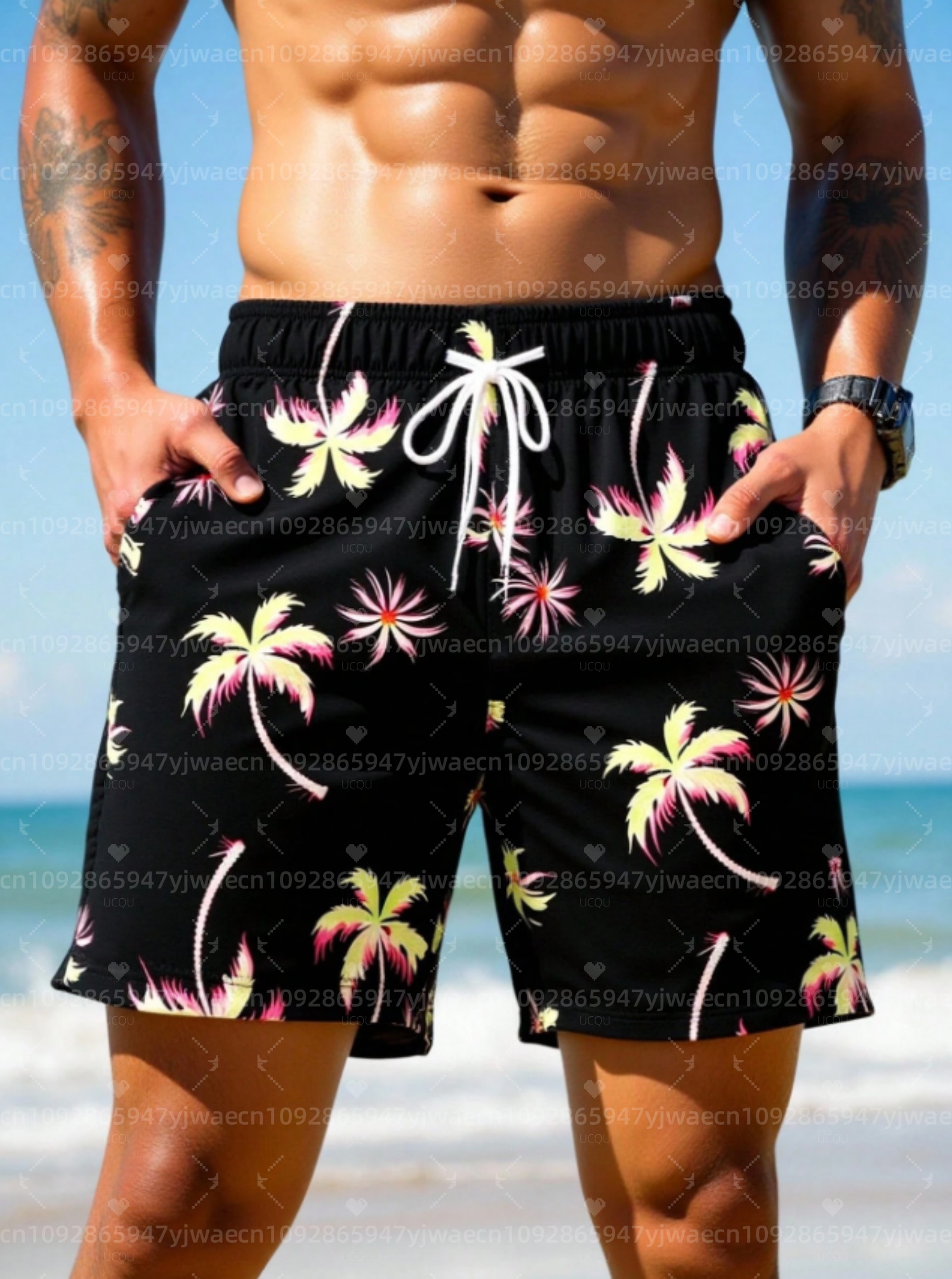 Summer Men Board Surf Shorts H - Trunks Board Surf のレビューと価格