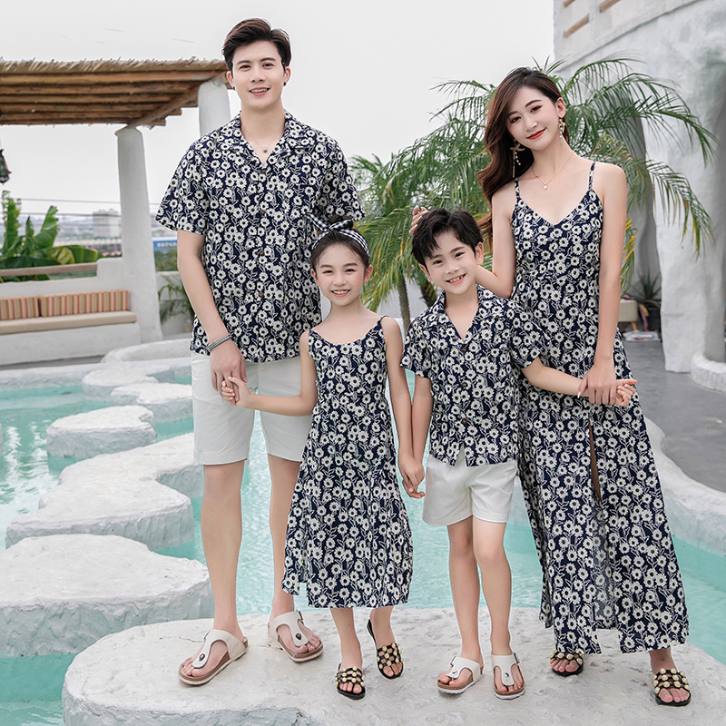 Family Matching Outfit Floral  - Resort Shirt Floral のレビューと価格