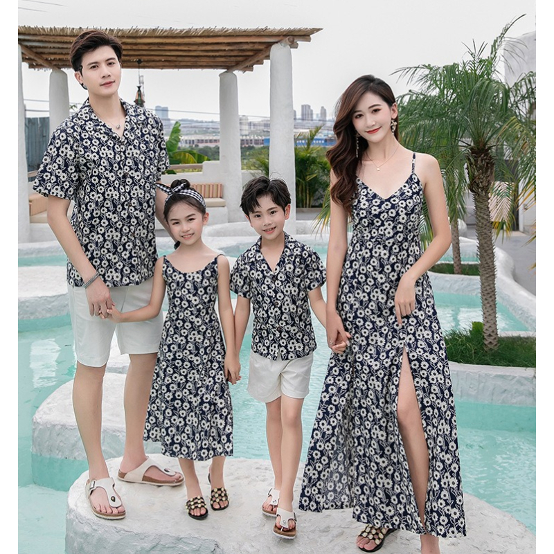 Family Matching Outfit Floral  - Resort Shirt Floral のレビューと価格
