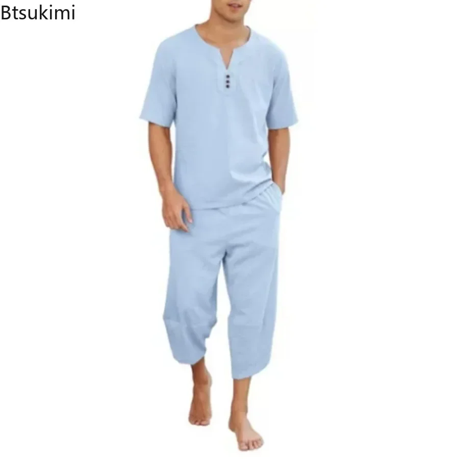2026 Men's Hip Hop Cotton Line - Short Linen Drawstring のレビューと価格