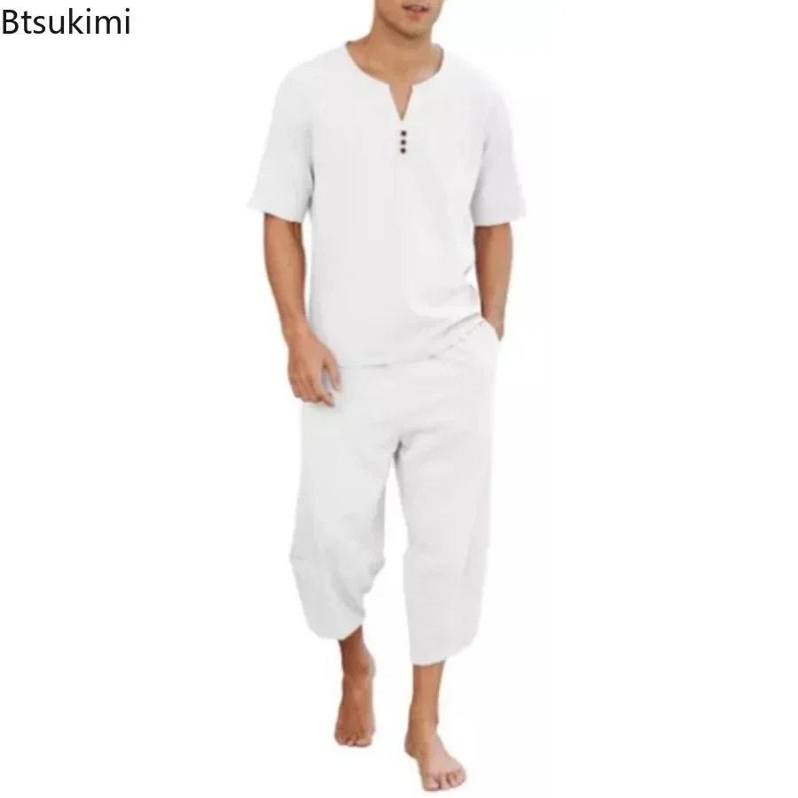 2026 Men's Hip Hop Cotton Line - Short Linen Drawstring のレビューと価格