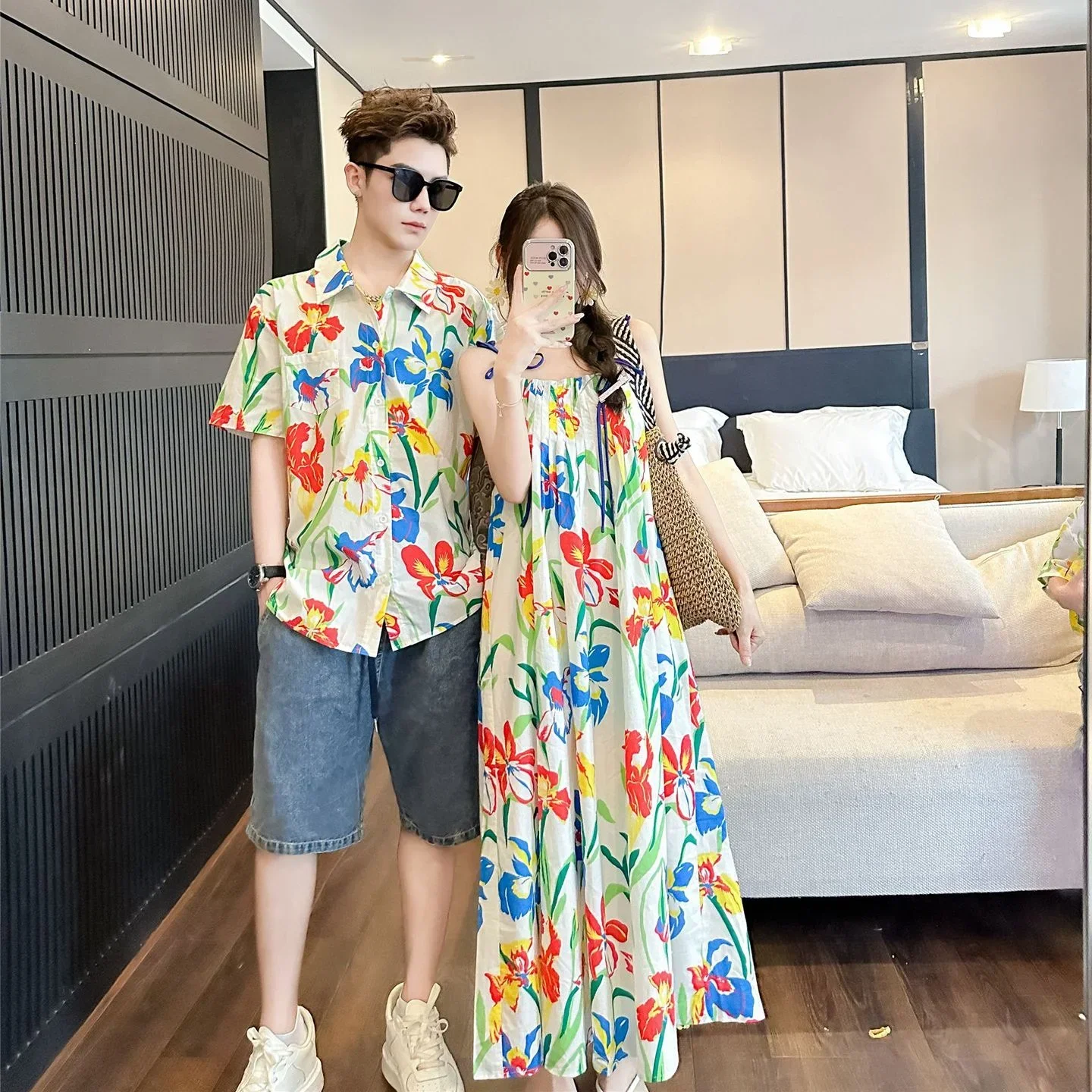 VacationClothes Korean Mommy a - Resort Shirt Floral のレビューと価格