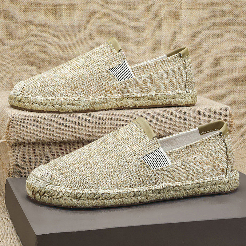 2025New Men Linen Casual Shoes - Espadrille Slip On のレビューと価格