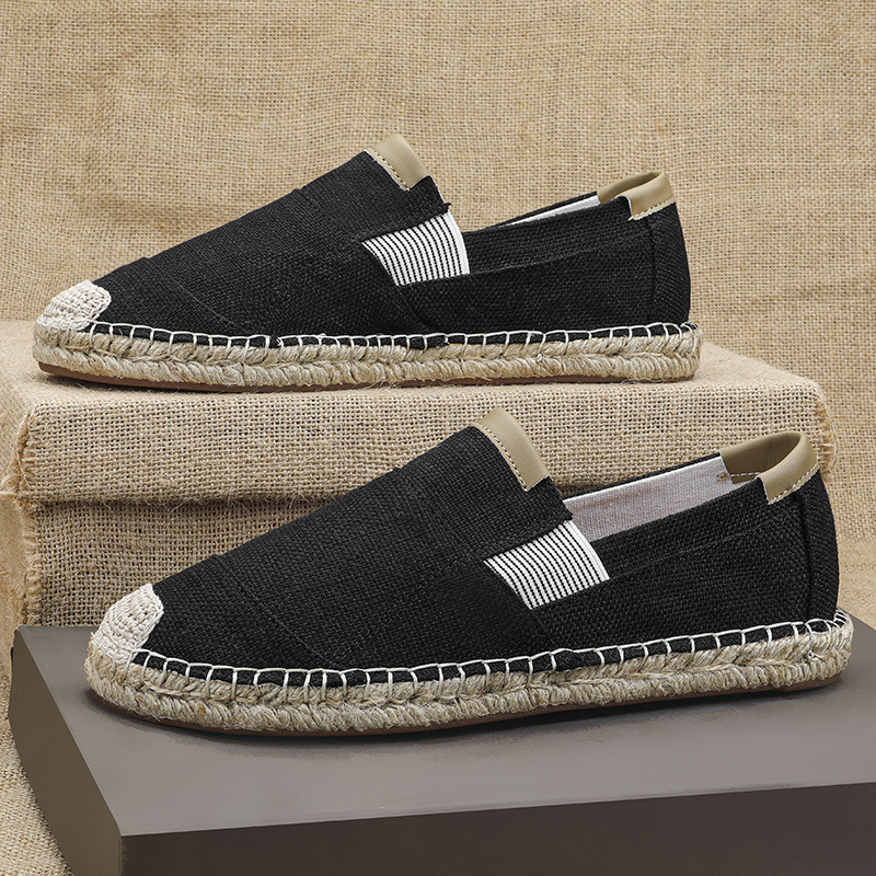 2025New Men Linen Casual Shoes - Espadrille Slip On のレビューと価格
