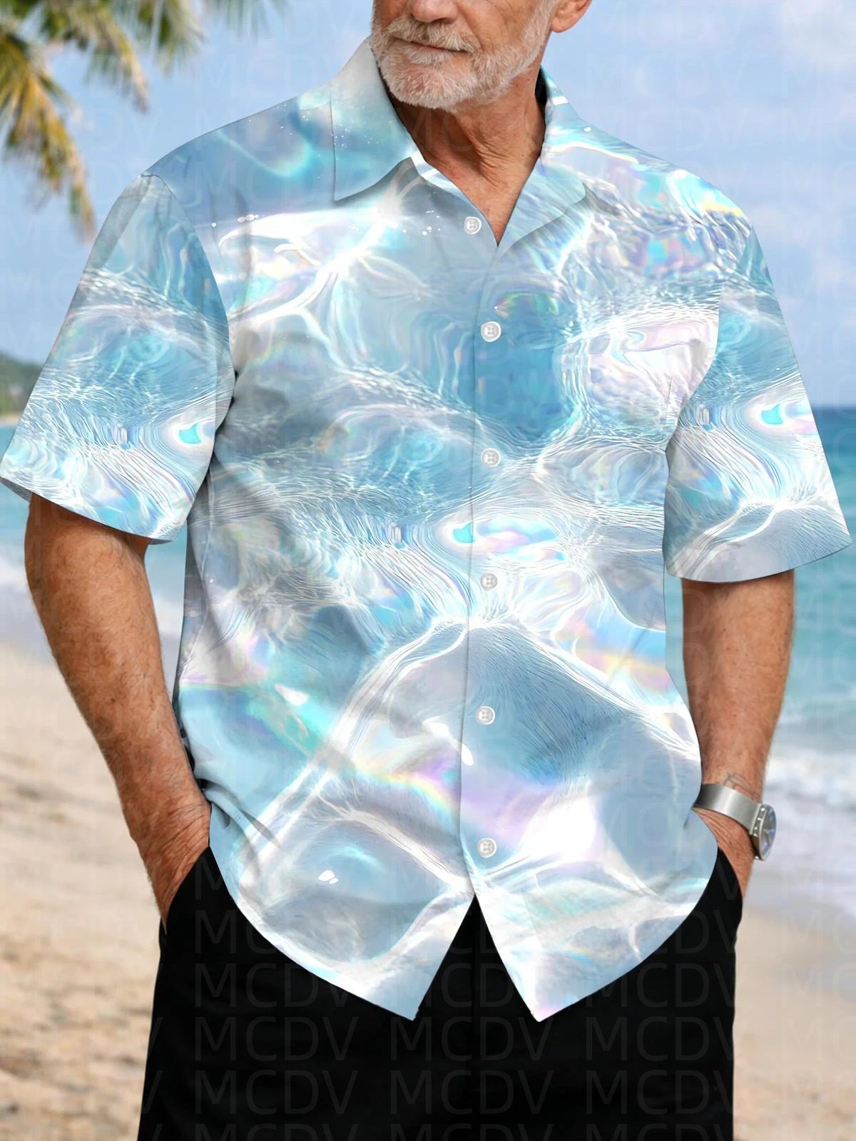 Horse Pattern Men's Hawaiian S - Shirt Camp Collar のレビューと価格