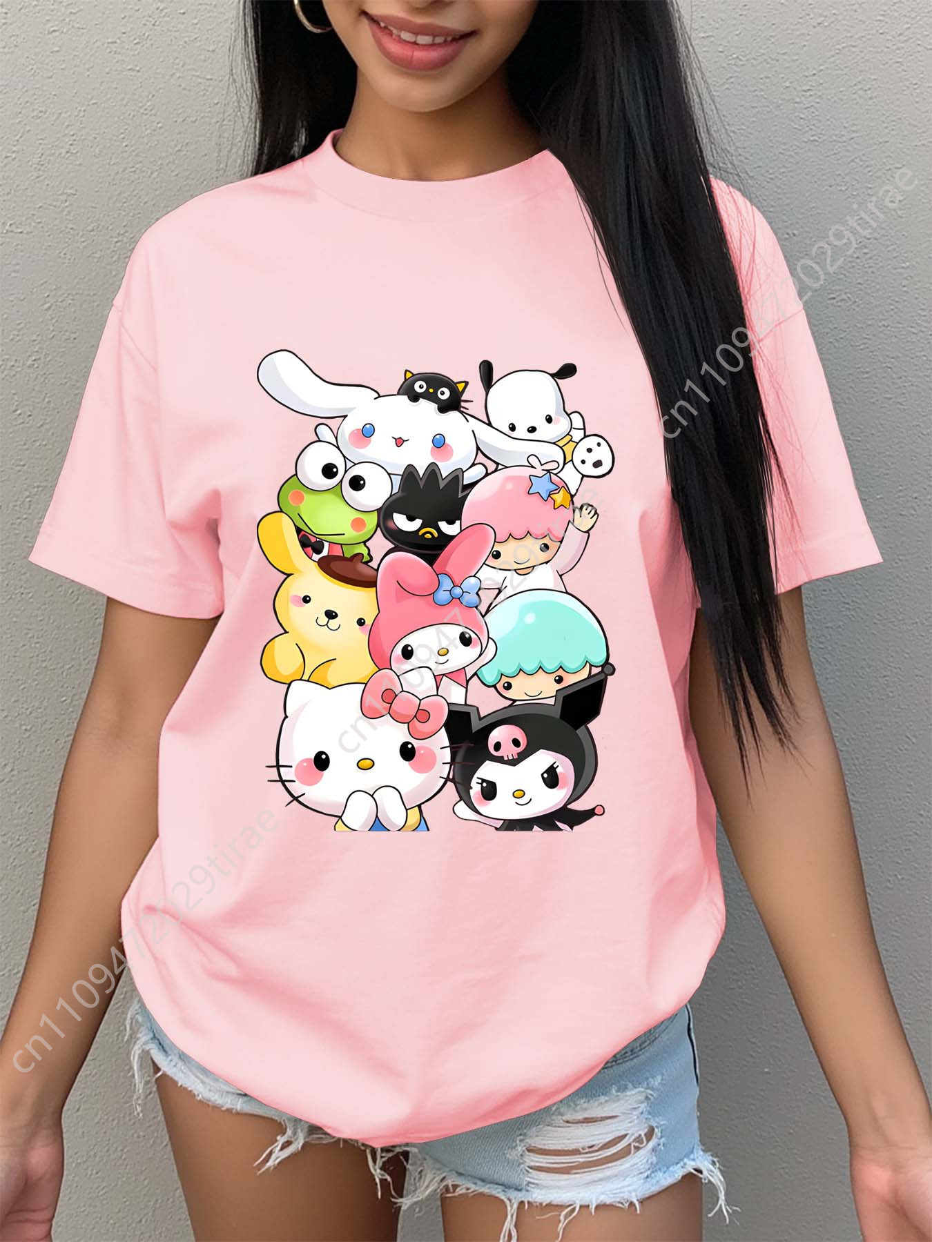 Women'S Sanrio Character Print - Tee Graphic Print のレビューと価格