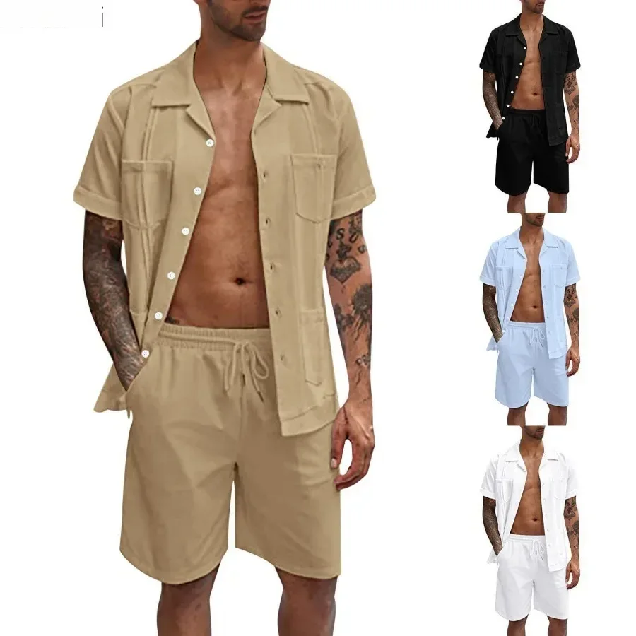 New Men's Summer Casual Sport  - Short Linen Drawstring のレビューと価格