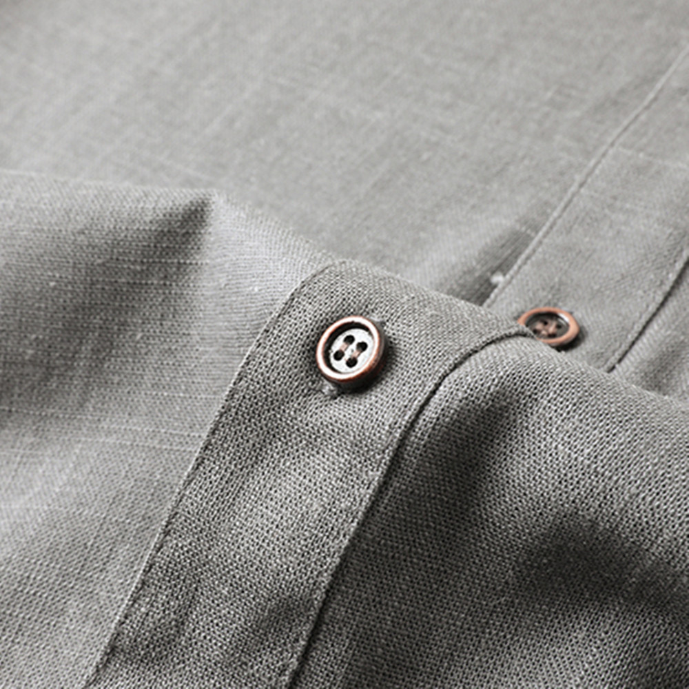Men's Cotton Linen Tang Suit S - Short Linen Drawstring のレビューと価格
