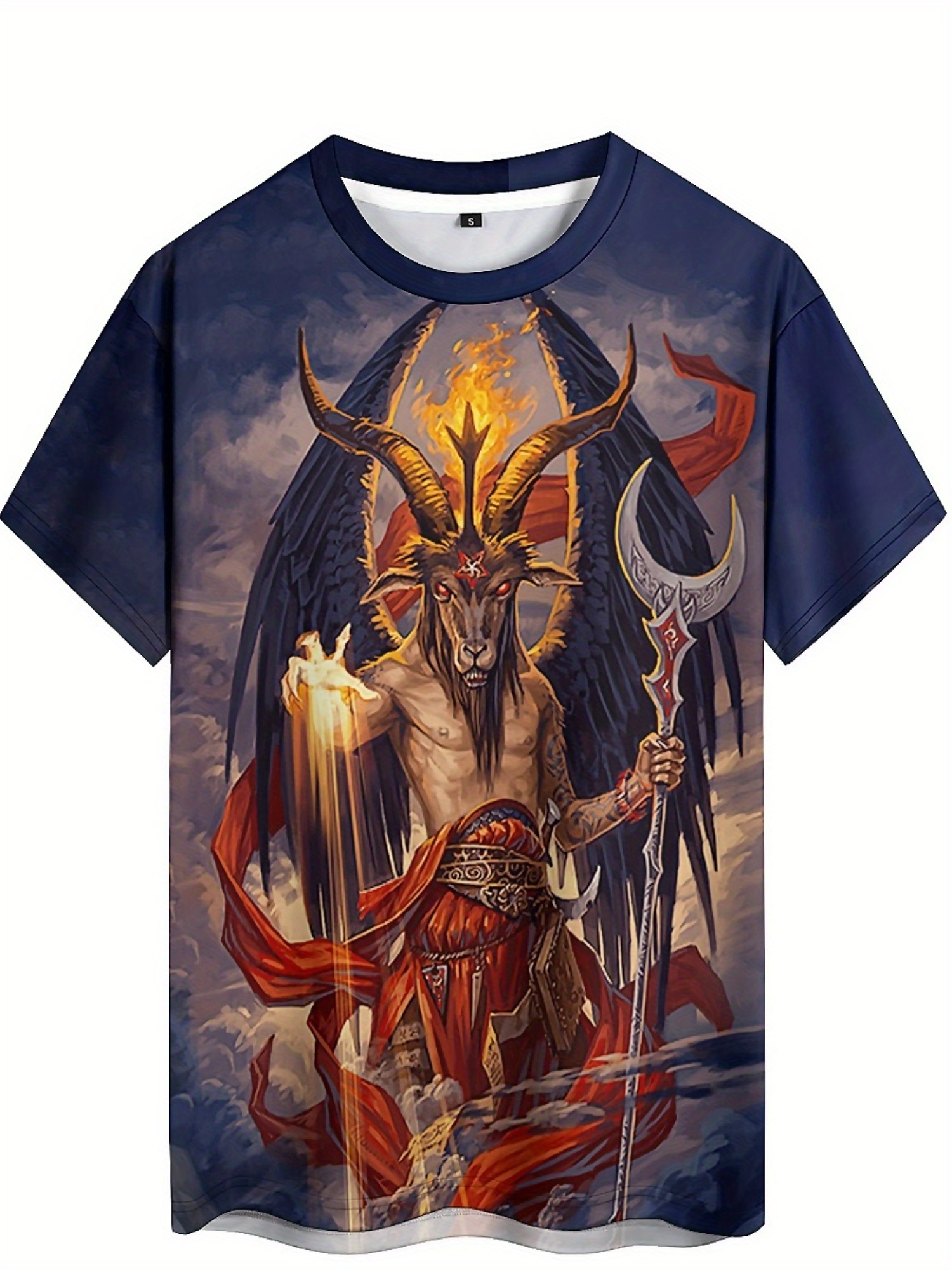 Men's 3D Demon Print T-Shirt | - Tee Graphic Print のレビューと価格