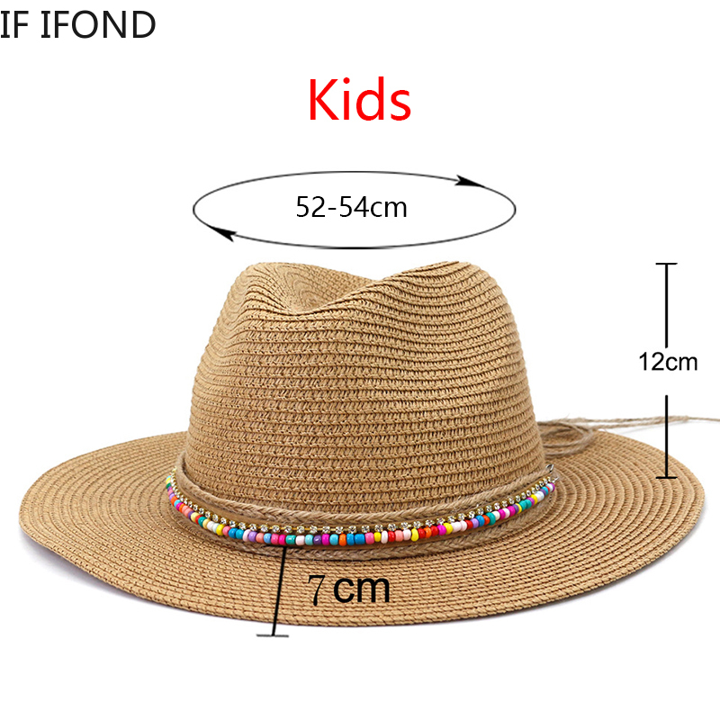 New Summer Boy Girl Kids Straw - Bucket Hat Straw のレビューと価格