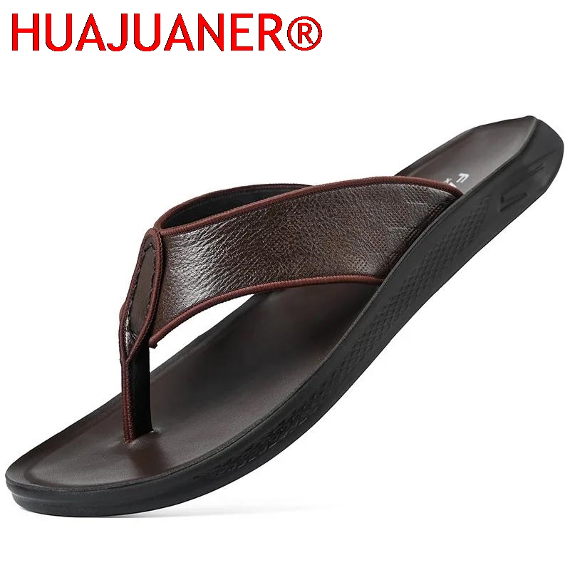 Casual Outdoor Men's Sandals S - Flip Flop Leather Men のレビューと価格