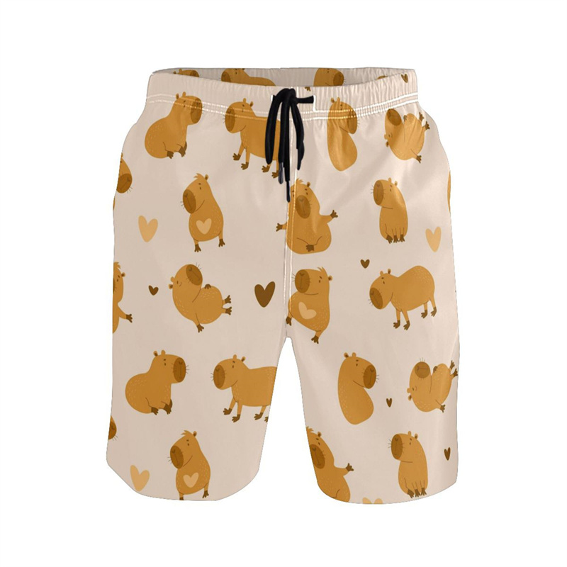 Cartoon Animal 3d Print Capyba - Trunks Board Surf のレビューと価格