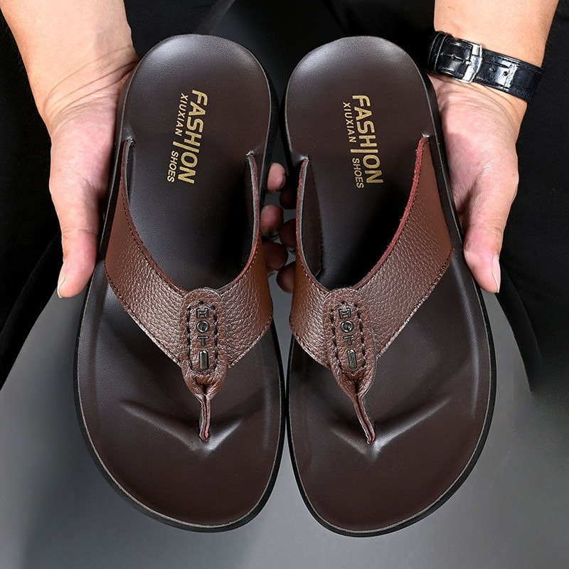 Hot Sale Men's Flip Flops High - Flip Flop Leather Men のレビューと価格
