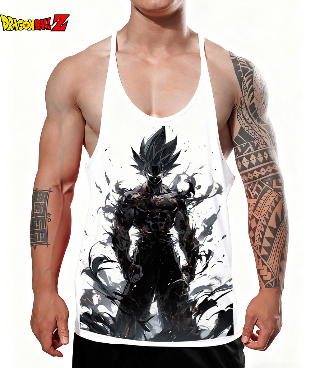 New Goku Men's Tank Top 100%Co - Tank Top Muscle のレビューと価格